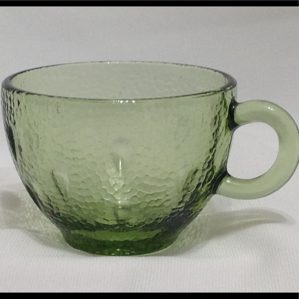 Old Green Glass Cup